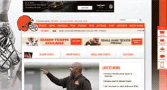 Desktop Screenshot of clevelandbrowns.com