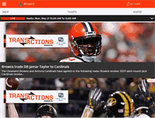 Tablet Screenshot of clevelandbrowns.com